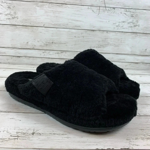 UGG Fluff You Black Slippers main image 6